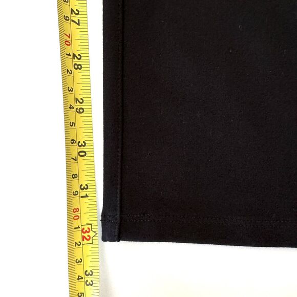 Quince Women’s Ultra-Stretch Ponte Knit Straight Leg Pant Black - Picture 10 of 11